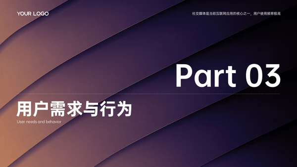 紫色简约欧美风市场调研分析报告PPT模板