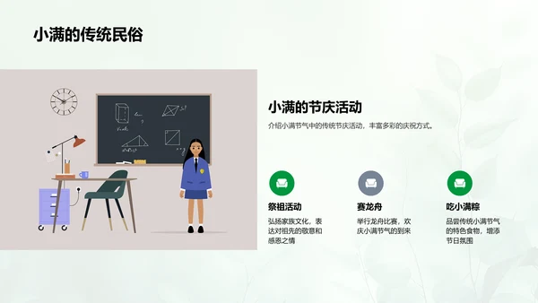 小满节气自然解读PPT模板