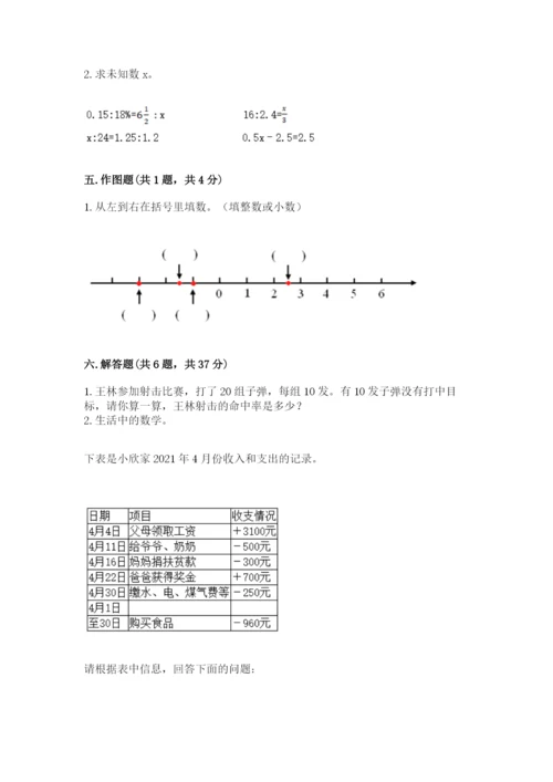 六年级下册数学期末测试卷及参考答案【研优卷】.docx