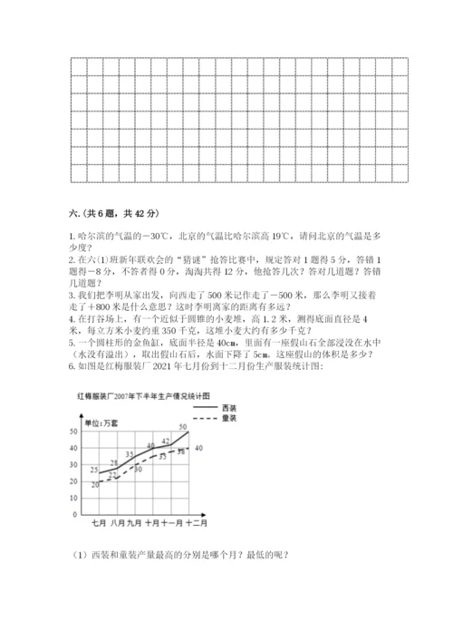 苏教版六年级数学小升初试卷及答案【精品】.docx