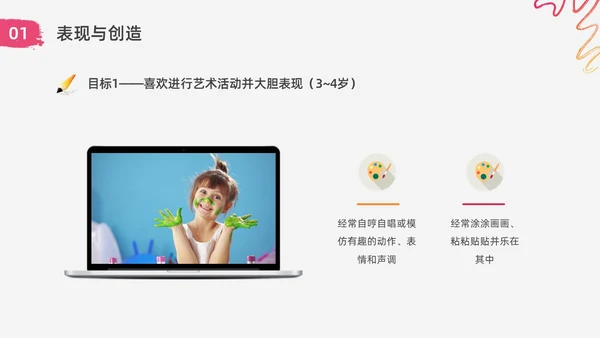 红色水彩简约实拍幼儿园艺术领域教研培训PPT课件幼儿园教师培训