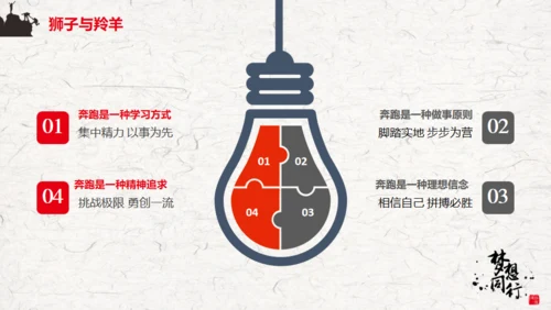 梦想同行励志主题通用PPT模板