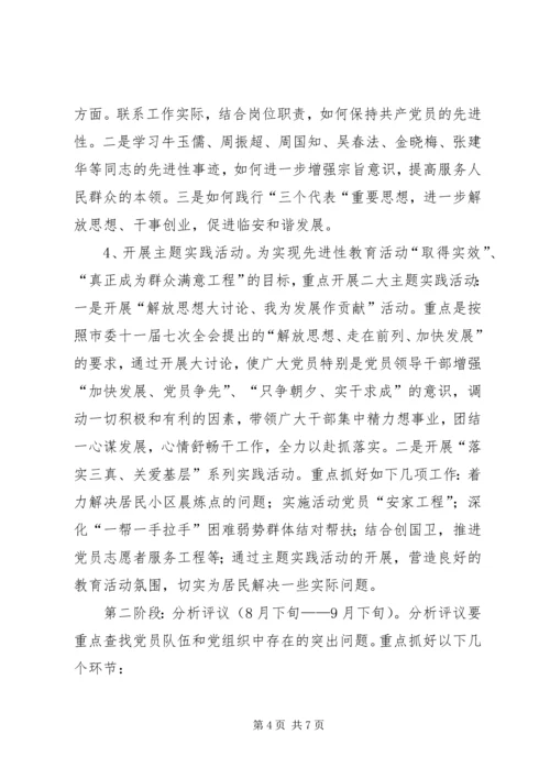 社区党员先进教育意见.docx