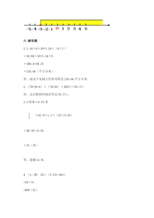 化州市六年级下册数学期末测试卷精编.docx