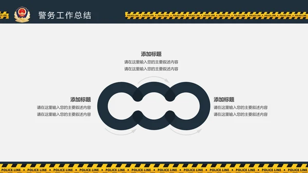 庄严大气公安警察工作总结案件汇报PPT模板