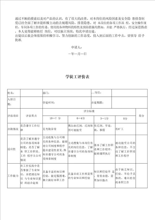 生产车间师父带徒弟管理办法