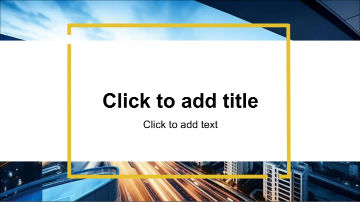 商务地产金融主题PPT