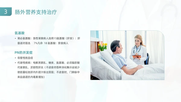 绿色商务风医疗健康危重患者营养支持和护理动态PPT全民营养周