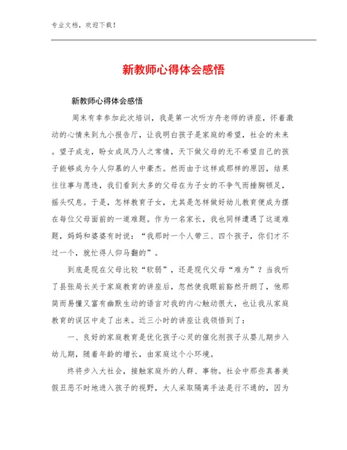 2023年新教师心得体会感悟范文7篇汇编.docx