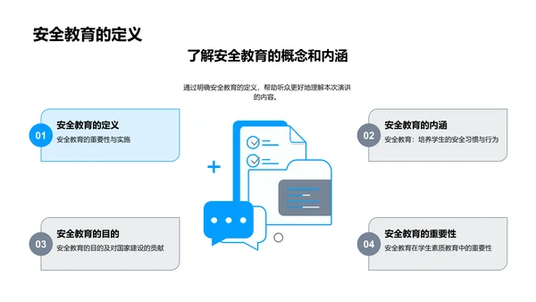 安全教育演讲报告PPT模板