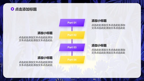 紫色卡通插画风大学生自我介绍PPT模板