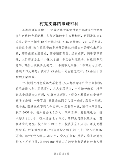 村党支部的事迹材料.docx