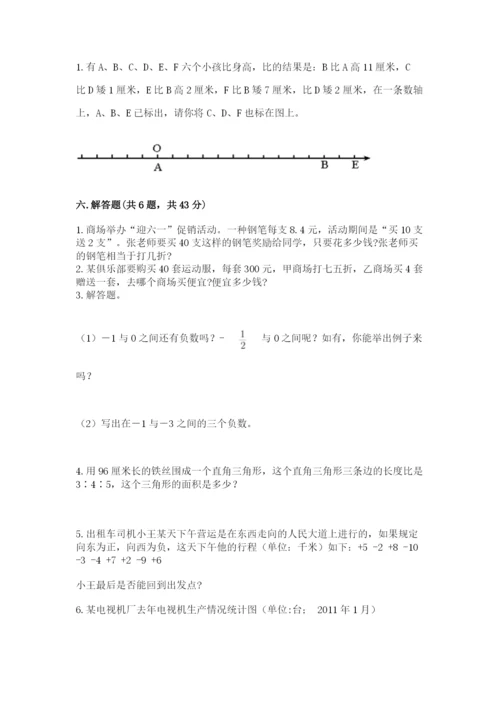 冀教版小学六年级下册数学期末检测试题（名师系列）.docx
