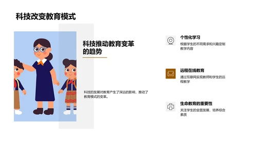 教育科技的未来展望PPT模板