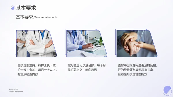 护理教学查房医疗工作医护汇报ppt模板