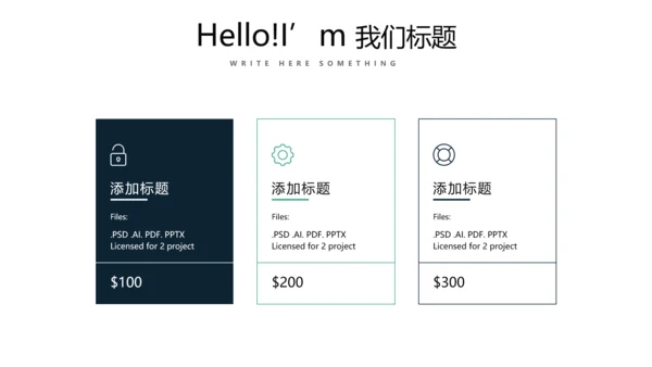 大气公司产品介绍宣传通用PPT动态模板