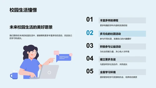 六年级学习生活报告PPT模板