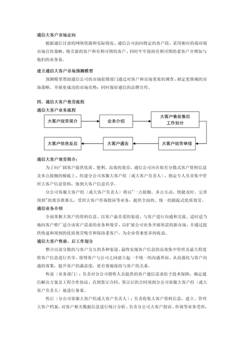 某通信公司大客户服务体系.docx