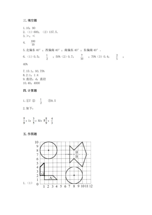 人教版六年级上册数学期末测试卷精品（考点梳理）.docx