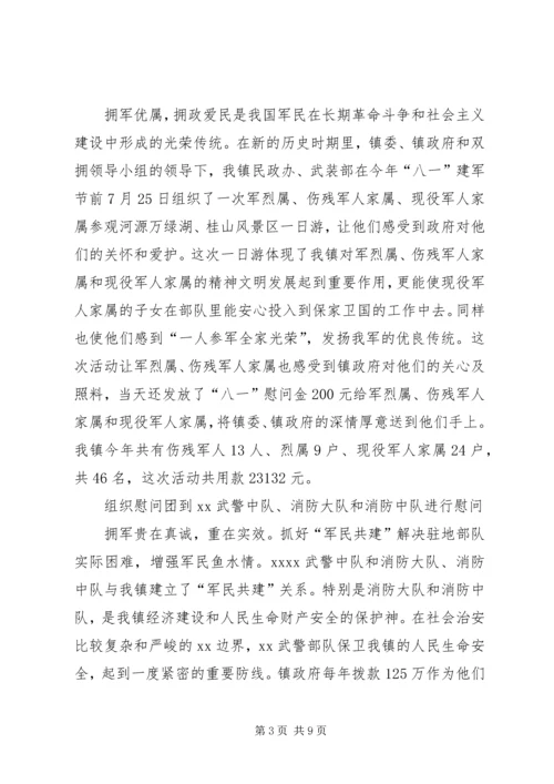 乡镇民政所双拥工作总结.docx