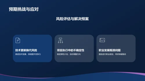 蓝色渐变个人汇报PPT模板