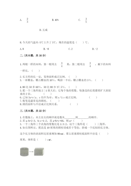 洛阳市小学数学小升初试卷附答案（能力提升）.docx