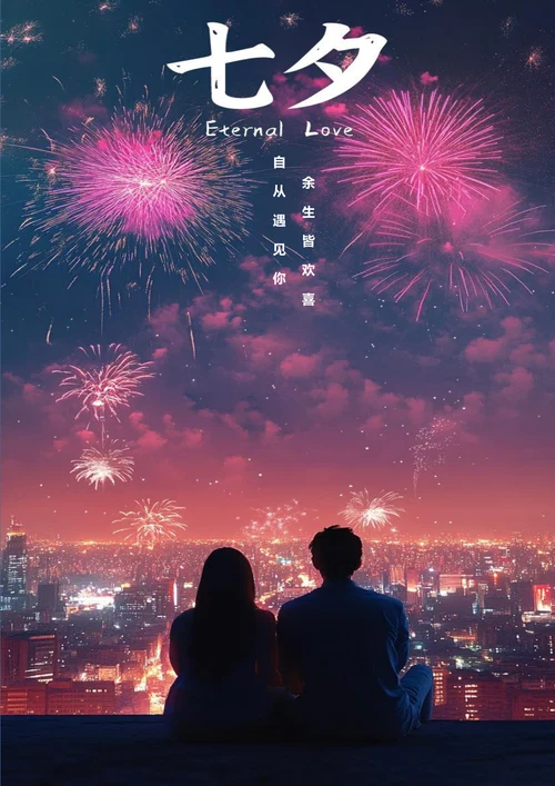 余生皆欢喜七夕海报