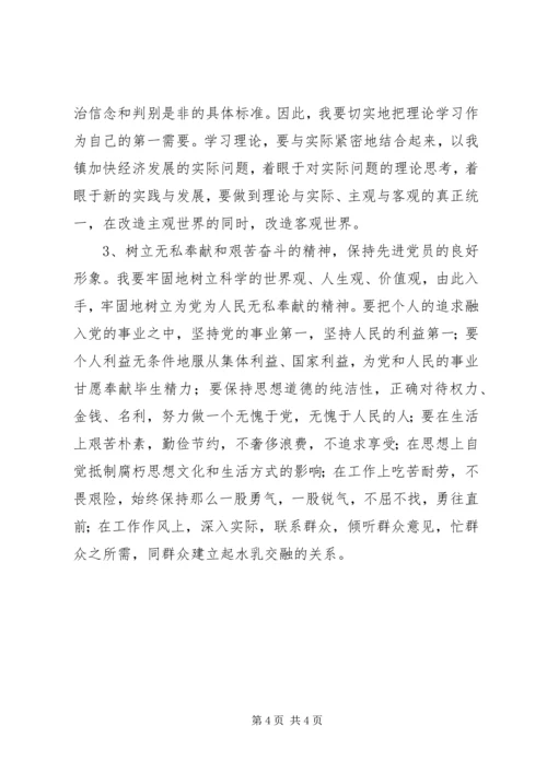 党员政治学习剖析材料.docx