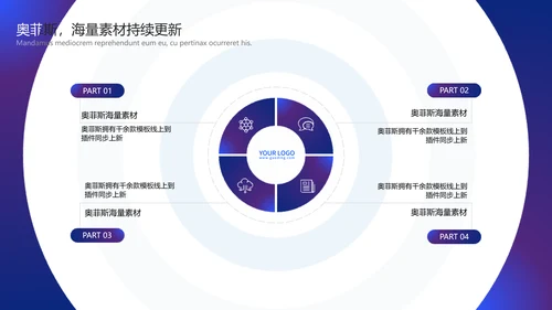 渐变风紫色工作总结汇报