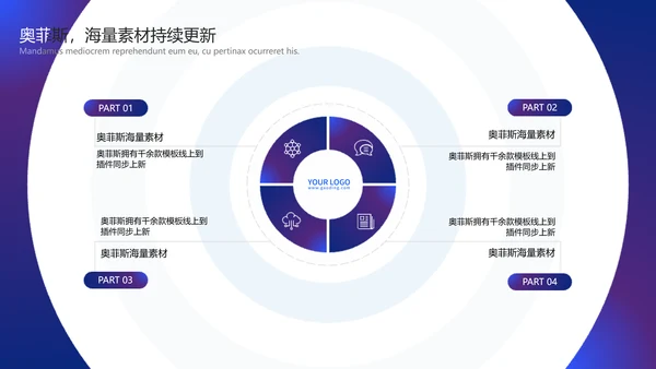 渐变风紫色工作总结汇报