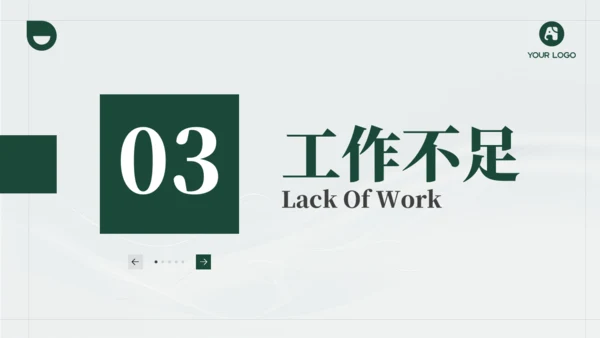 深绿色电力年度工作汇报商务通用ppt模板