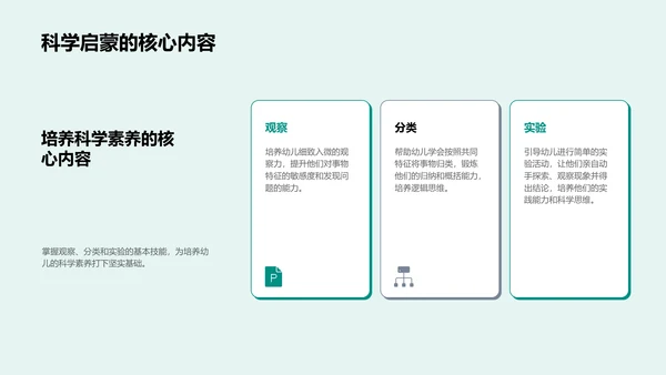 幼教科学启蒙实践PPT模板