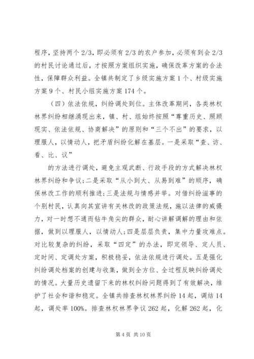 乡镇集体林权制度改革工作总结.docx