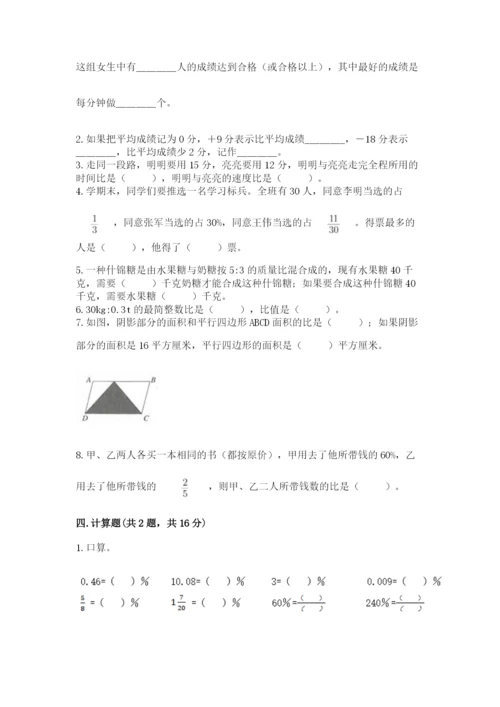 冀教版六年级下册数学 期末检测卷精品（典优）.docx