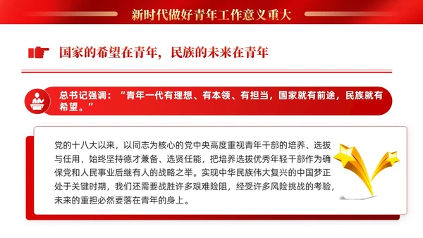 红色党建抓好后继有人推动主题教育走深走实PPT