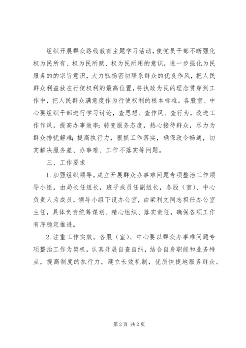 群众办事难问题专项整治工作方案 (2).docx