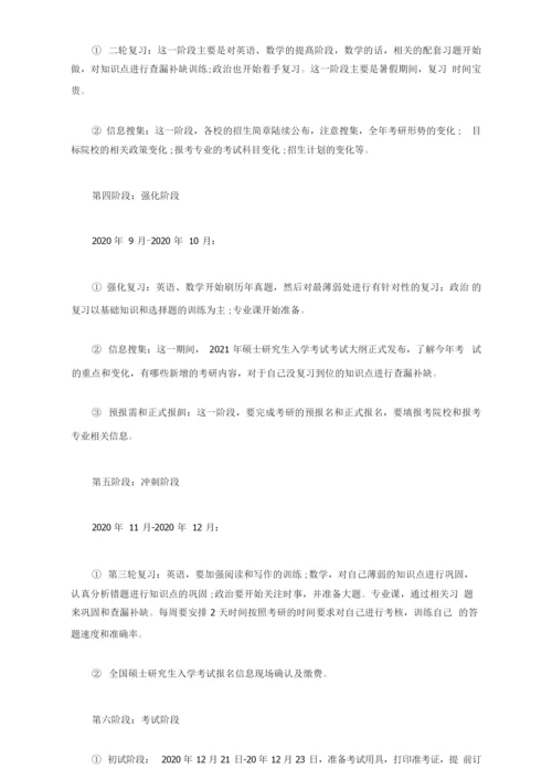 2021年考研时间表.docx