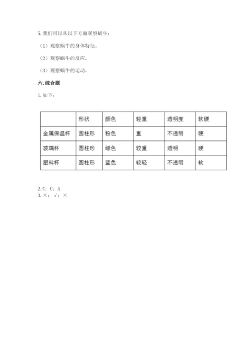 教科版一年级下册科学期末测试卷【能力提升】.docx