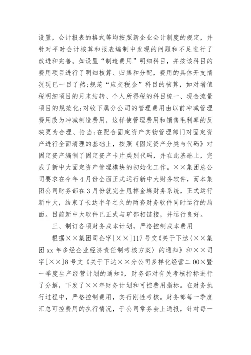 财务总监工作总结报告.docx