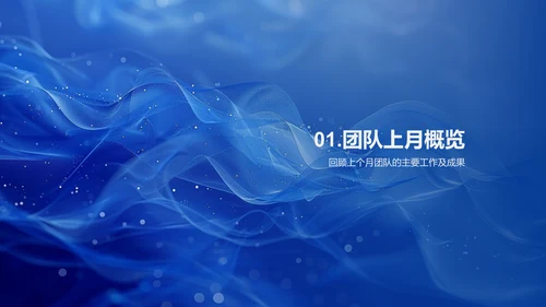 团队月度工作总结报告PPT模板