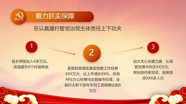 党支部党员大会工作总结汇报PPT