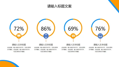 橙色简约风企业宣传PPT模板