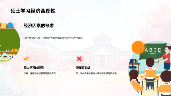 硕士学位就业导航PPT模板