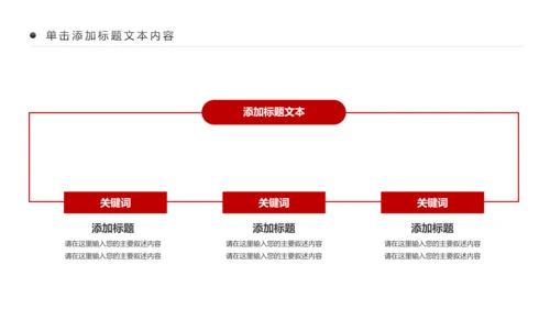 红色扁平化中国人民检察院工作汇报PPT模板