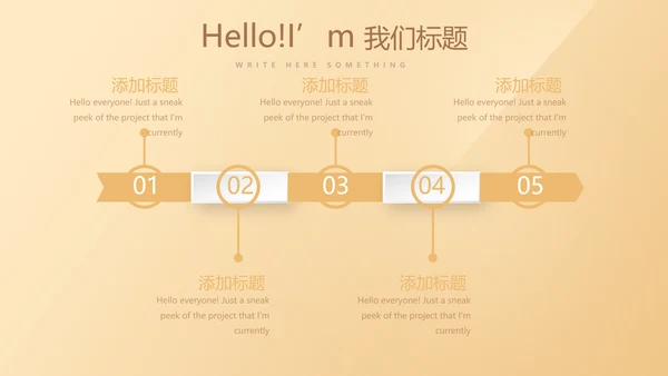 简约大方金色金融银行工作总结动态PPT模板
