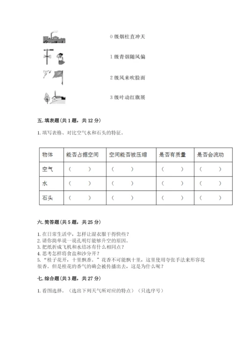 教科版三年级上册科学期末测试卷精品【典优】.docx