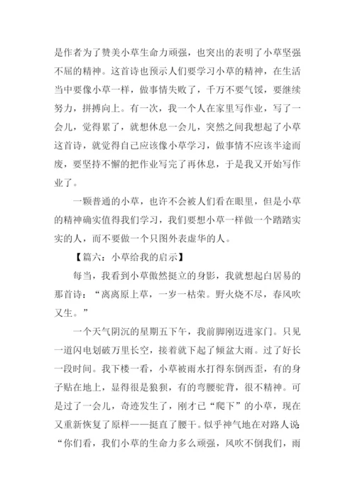 小草给我的启示作文.docx