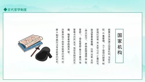 古代官学制度介绍动态PPT模板