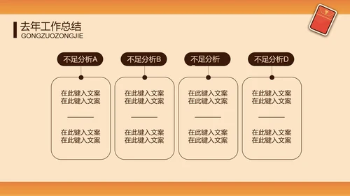 国潮虎年风新年工作计划通用PPT模板