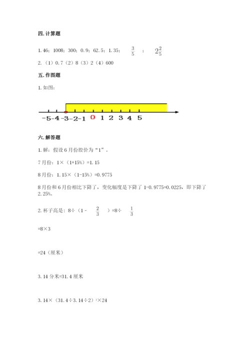 小升初数学期末测试卷及参考答案【夺分金卷】.docx